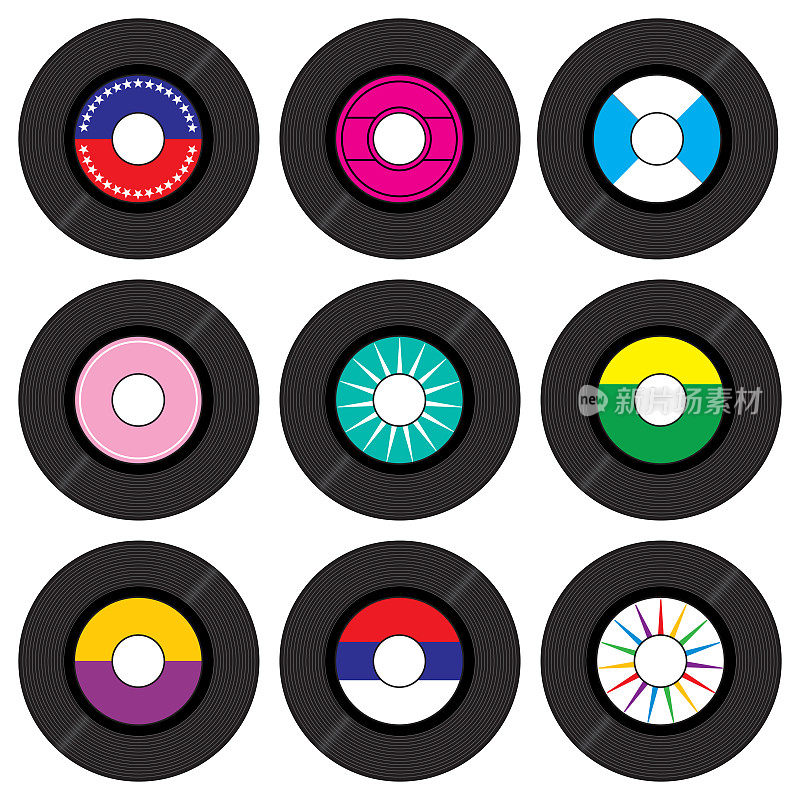 复古45 RPM唱片公司